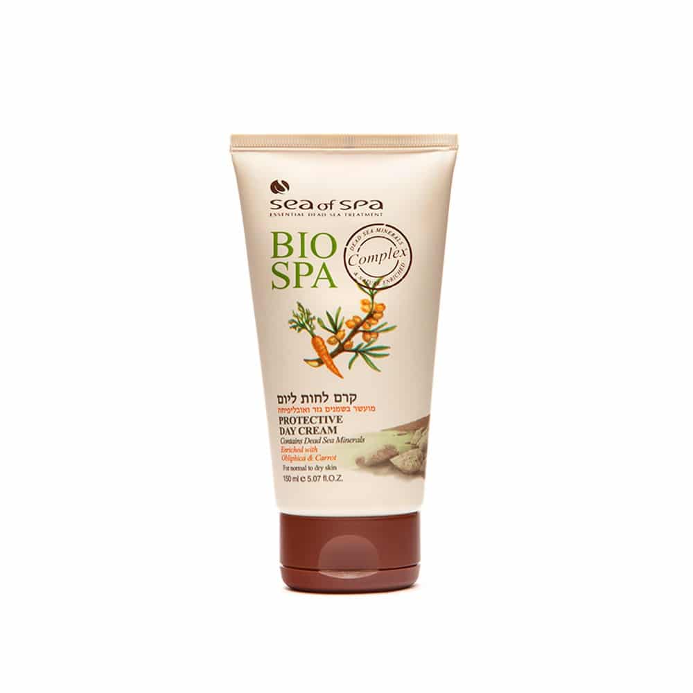 BIOSPA קרם יום להגנה אובלפיחה וגזר לעור הפנים
