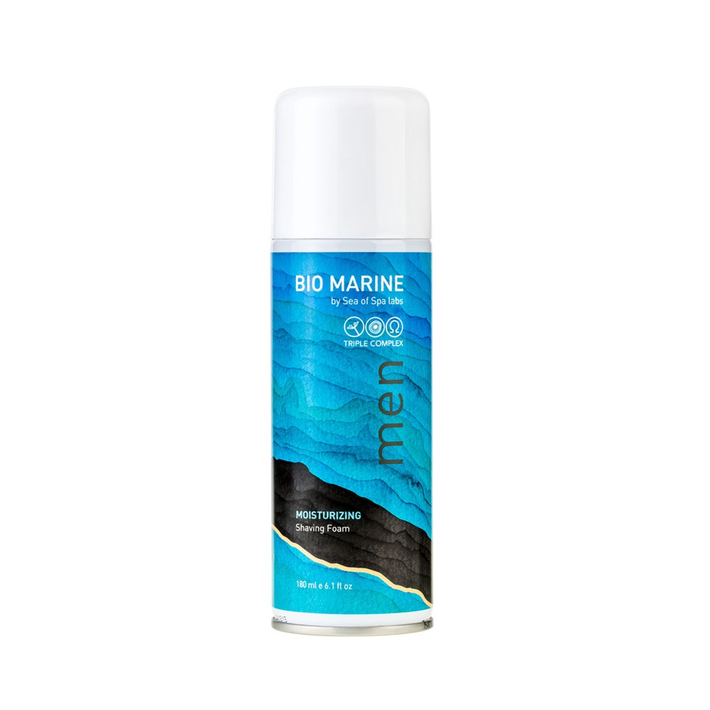 Bio Marine  קצף גילוח מעניק לחות 180 מ”ל